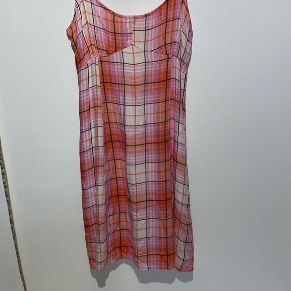Abound Women's Spaghetti Windowpane Flannel Mini Dress Multicolor Size XS - Picture 2 of 10